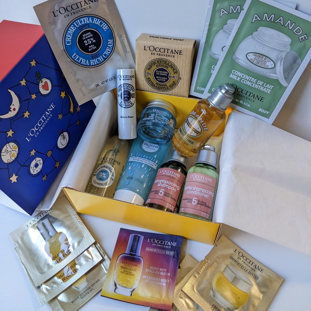 L'Occitante 18 Piece Travel Set + Gift Box